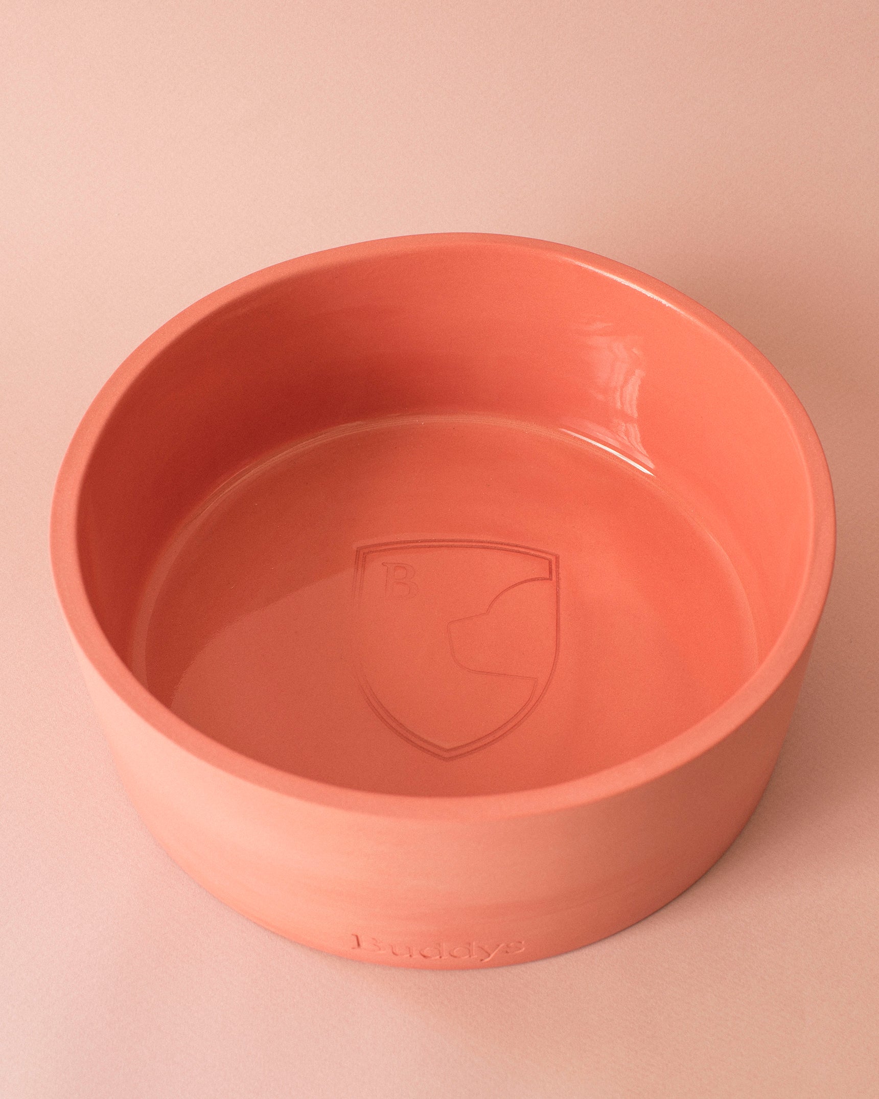 Buddy Dog Food and Water Bowl, Coral Medium