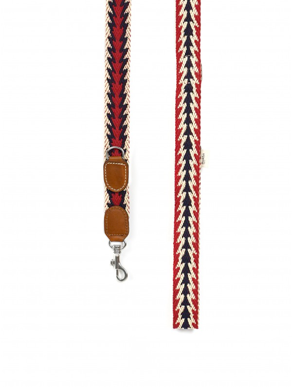 Adjustable Dog Lead: Peruvian Arrow Red