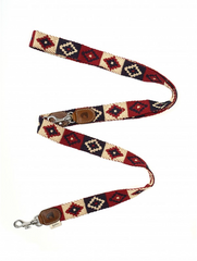 Adjustable Dog Lead: Peruvian Indian Red