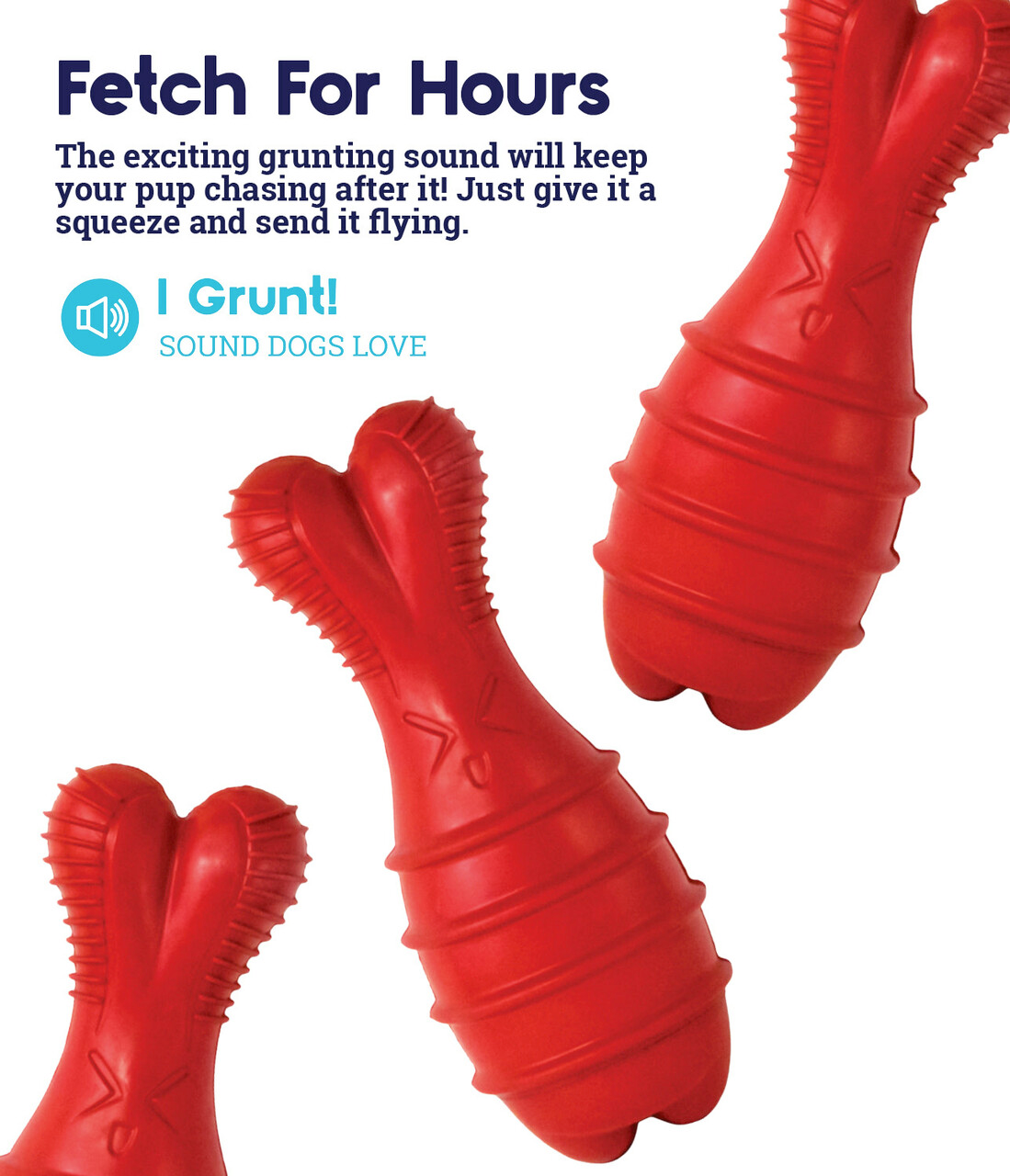 Bunny Grunt Fetch Stick Dog Toy