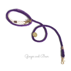 Adjustable Rope Leash, Purple