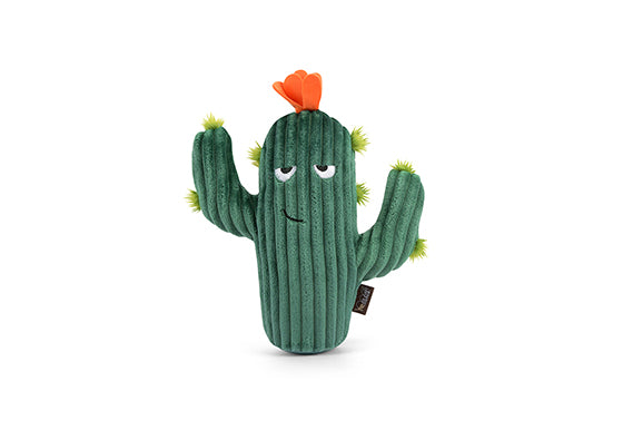 P.L.A.Y. Blooming Buddies Squeaky Plush Dog toys, Prickly Pup Cactus