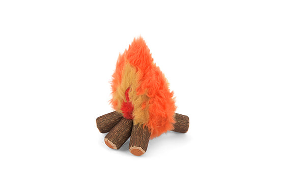 Camp Corbin Squeaky Plush Dog toys, Cozy Campfire