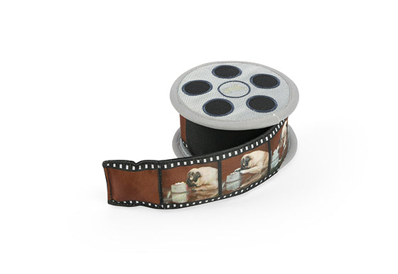 Hollywoof Cinema Squeaky Plush Dog toys, Momo's Movie Reel