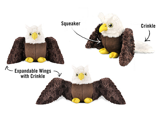 Fetching Flock Squeaky Plush Dog toys