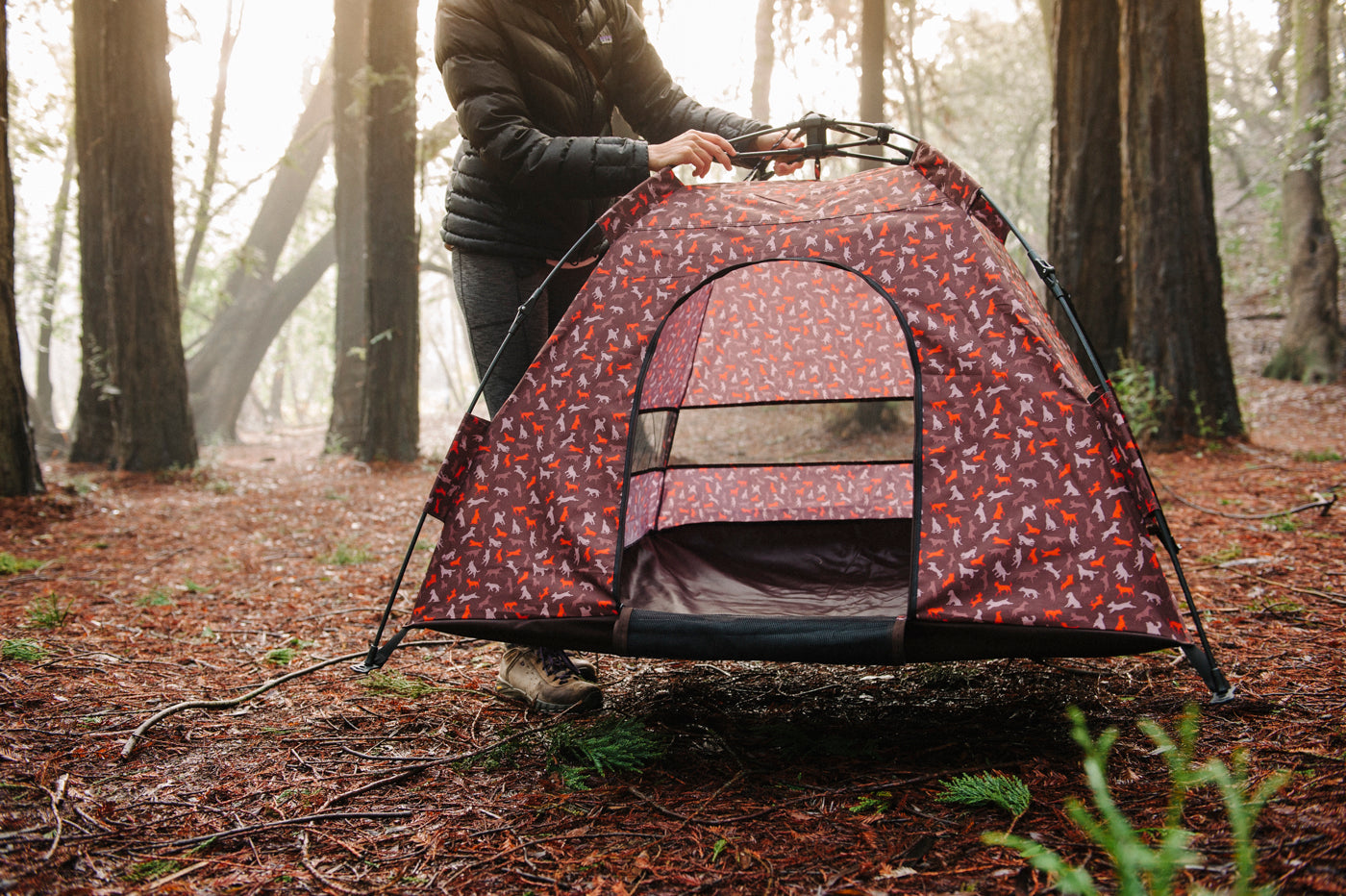 Outdoor Dog Tent in Mocha