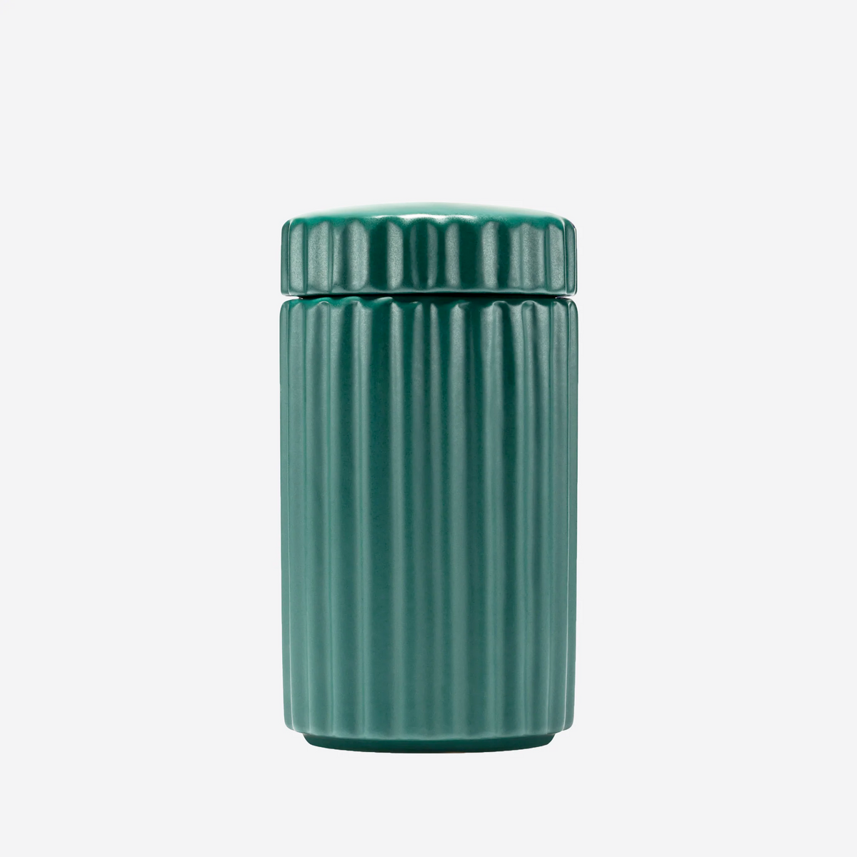 Ripple Ceramic Dog Treat Jar, Teal