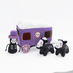 Halloween Burrow Sniff 'n Search Squeaky Dog Toy, Haunted Carriage