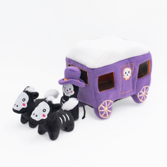 Halloween Burrow Sniff 'n Search Squeaky Dog Toy, Haunted Carriage