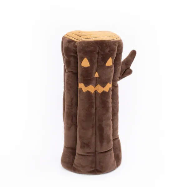 Halloween Burrow Sniff 'n Search Squeaky Dog Toy, Haunted Log