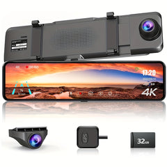 Enhance Your Driving Safety with a 4K Mirror Dash Cam Front and Rear | Dash Cams |