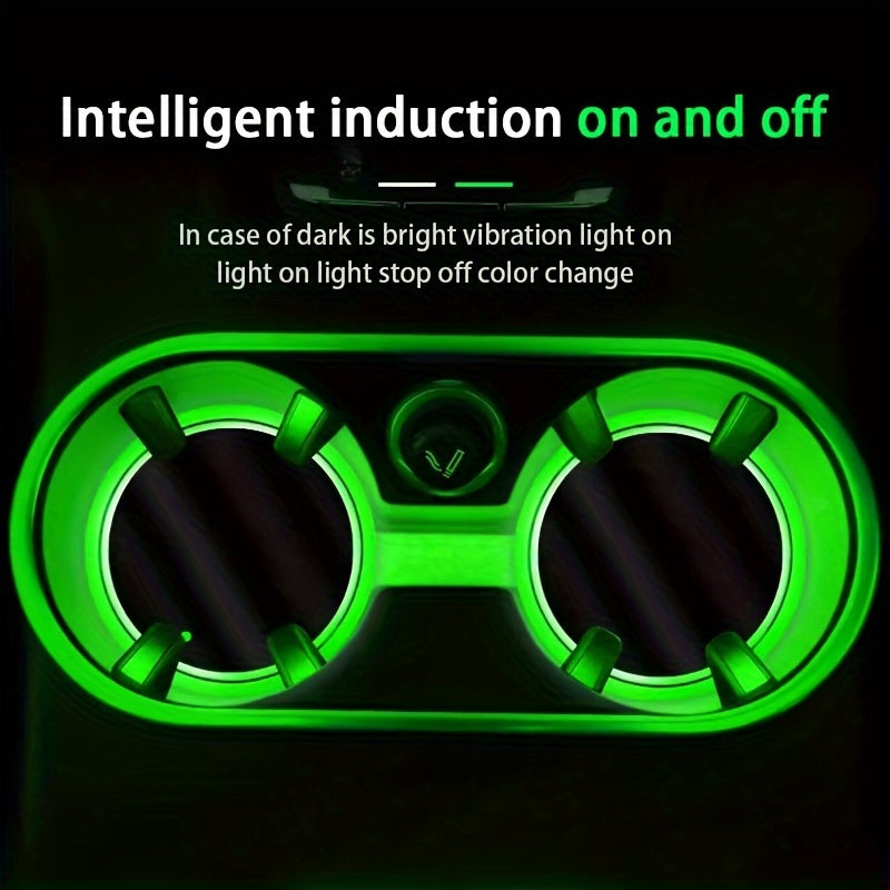 Illuminate Your Car Interior with LED Cup Holder Lights | Car Accessories|