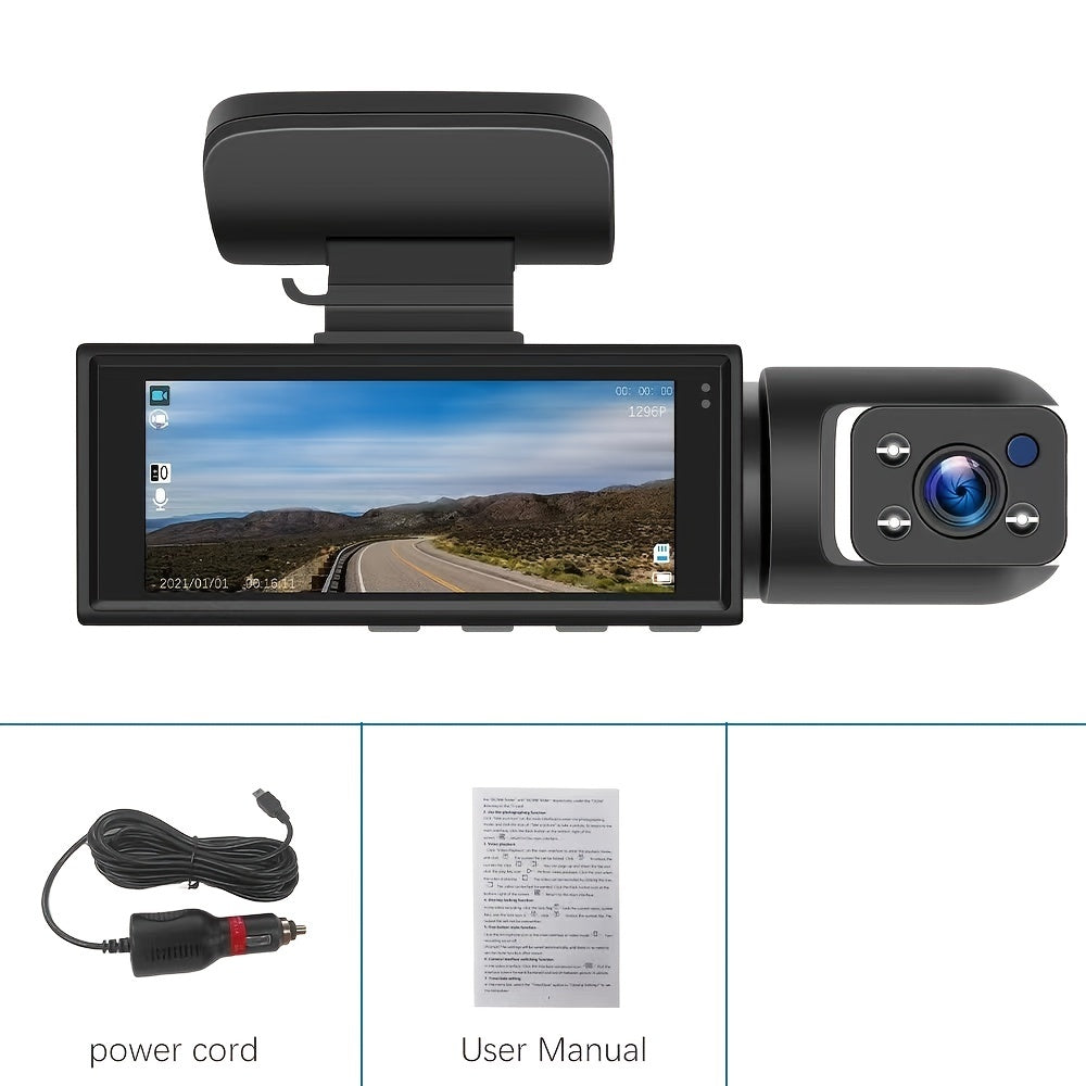 Enhance Your Car's Safety with a High-Definition Dual-Lens Driving Recorder | Dash Cams |