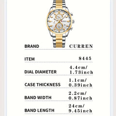 CURREN Business Men's Steel Band Chronograph Watch | Men's Watches |