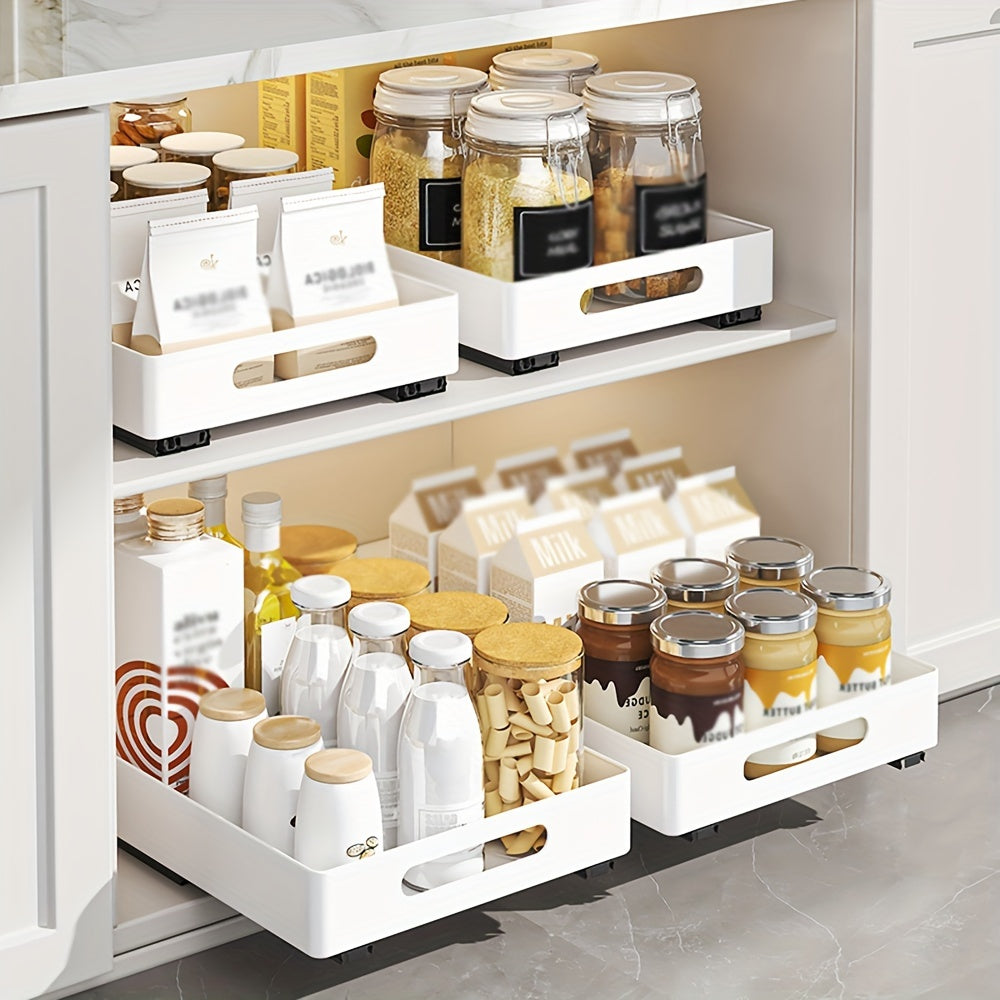 Heavy Duty Storage And Organization Slide Out Pantry Shelves, Metal Dish Multipurpose Drying Storage Racks , Kitchen Supplies