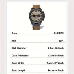 CURREN Retro Classic Chronograph Men's Watch | Men's Watches |