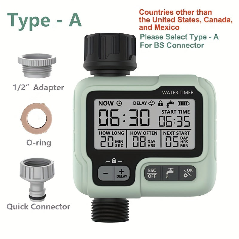 Effortless Garden Watering with HCT-322 Automatic Water Timer | Gardening Equipment |