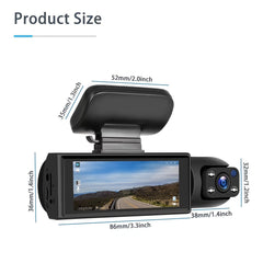 Enhance Your Car's Safety with a High-Definition Dual-Lens Driving Recorder | Dash Cams |