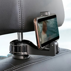 Car Seat Hidden Hook with Rear Cell Phone Holder | Car Accessories |