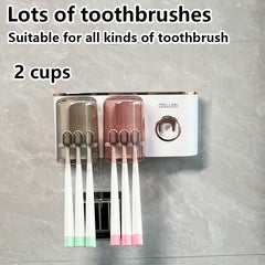 Keep Your Bathroom Neat: Wall Mounted Toothbrush Holder with Cup | Bathroom Accessories |