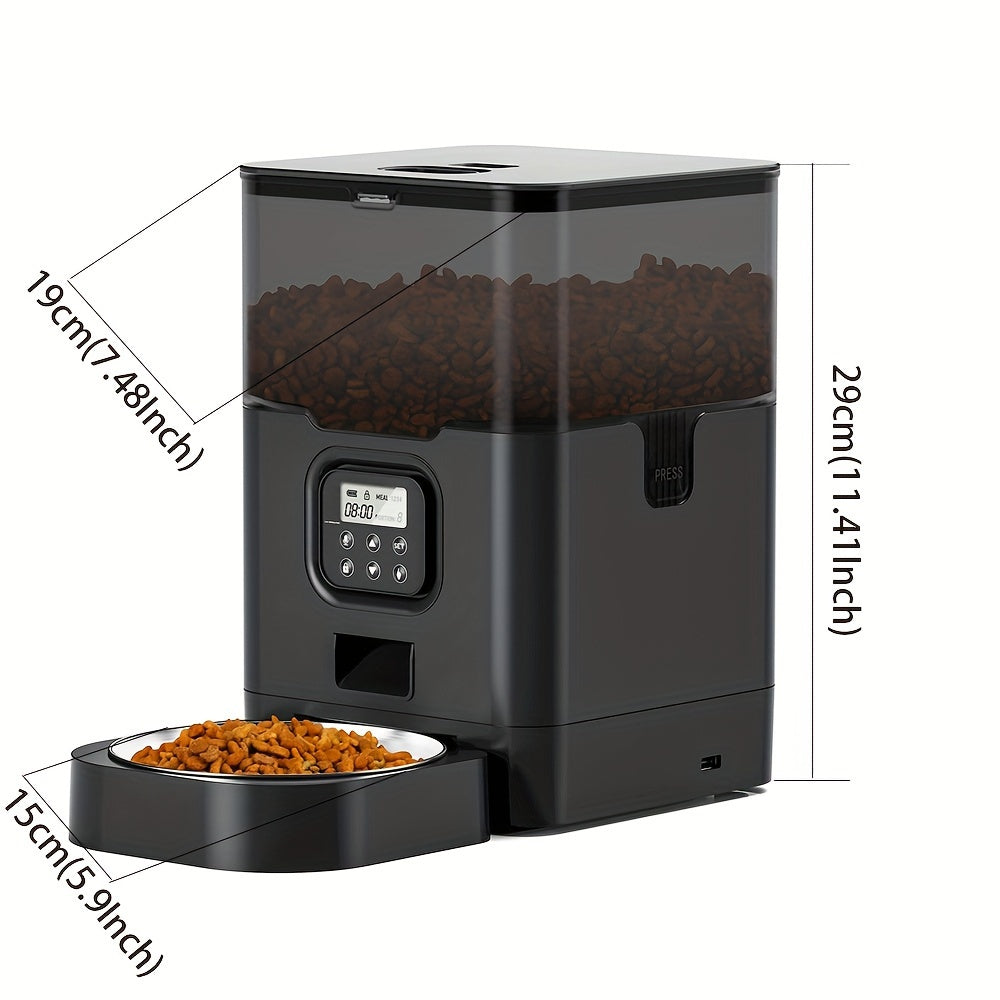 4L Clear Window Automatic Pet Feeder - Programmable Portion Control | Pet Accessories|