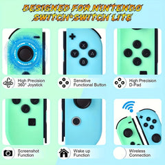 Enhanced Replacement Controllers for Nintendo Switch - Experience Gaming Like Never Before| Gaming Controllers|