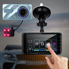 Dual Front & Rearview Camera Dash Cam with 10.16 CM Touchscreen Display | Dash Cams |