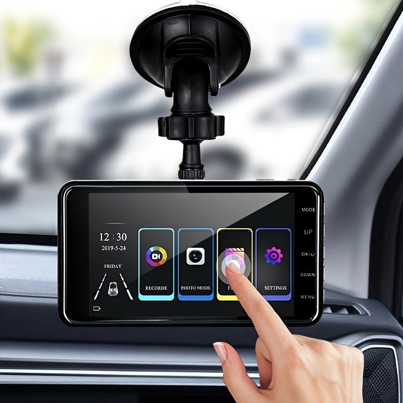 Dual Front & Rearview Camera Dash Cam with 10.16 CM Touchscreen Display | Dash Cams |