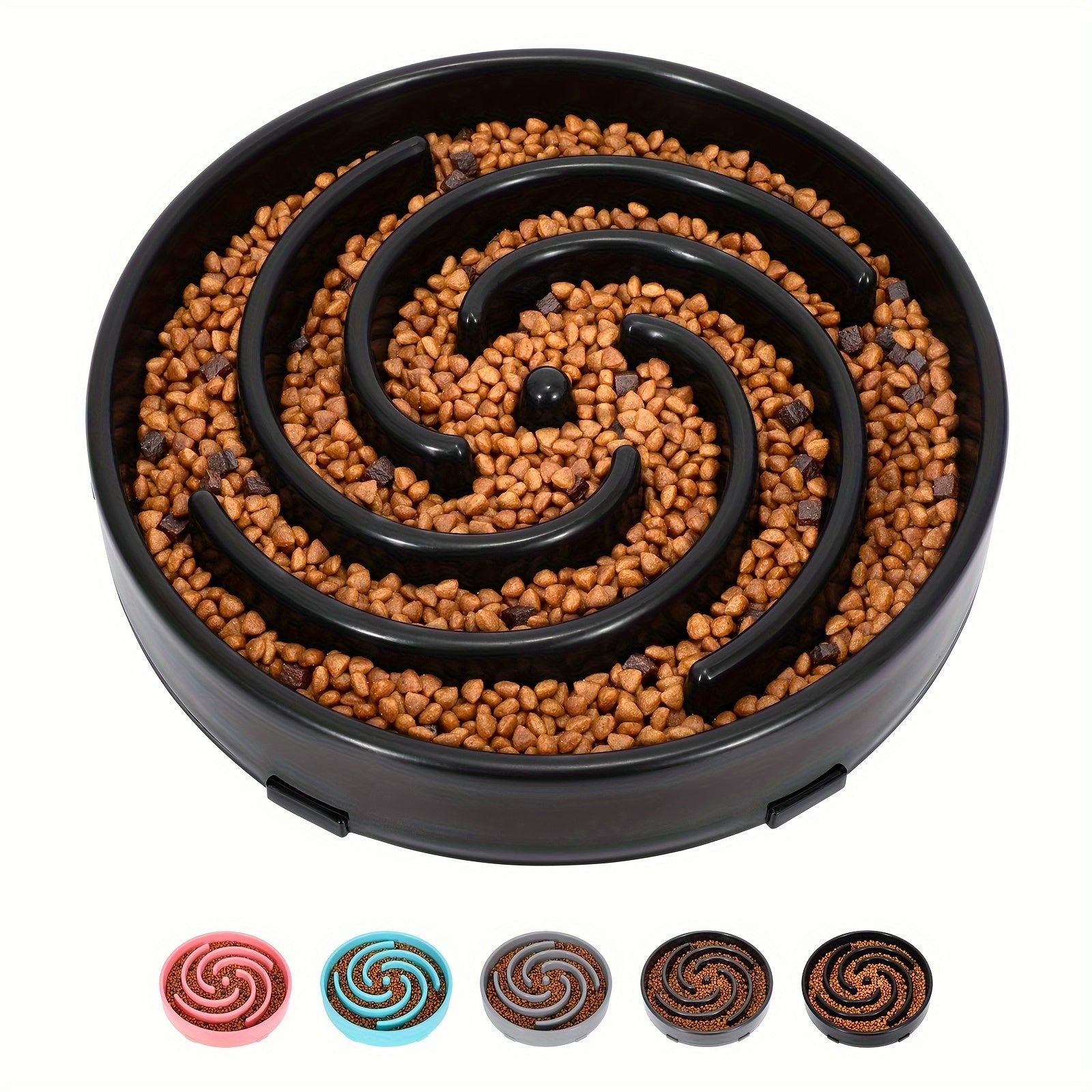 Large Dog Slow Feeder Fun Maze Bowl - Interactive Puzzle Design | Pet Accessories|