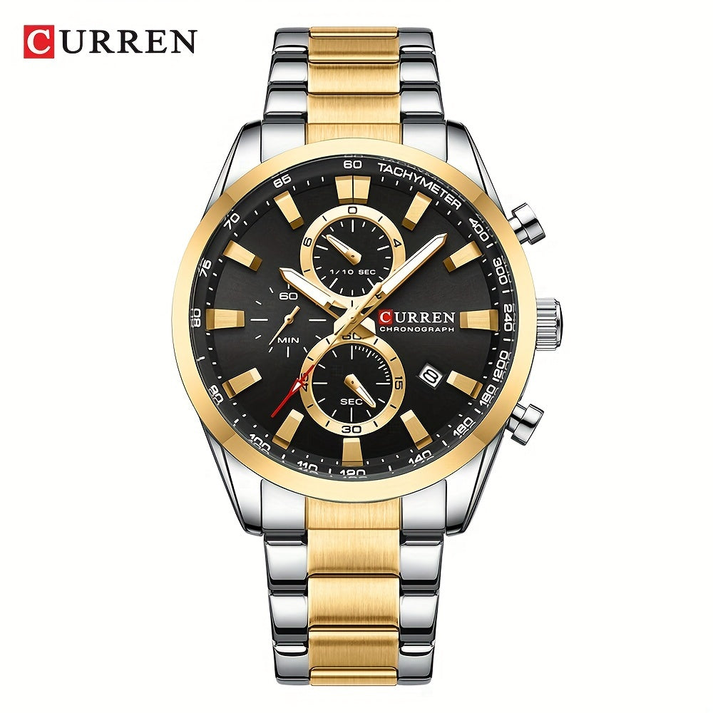 CURREN Business Men's Steel Band Chronograph Watch | Men's Watches |