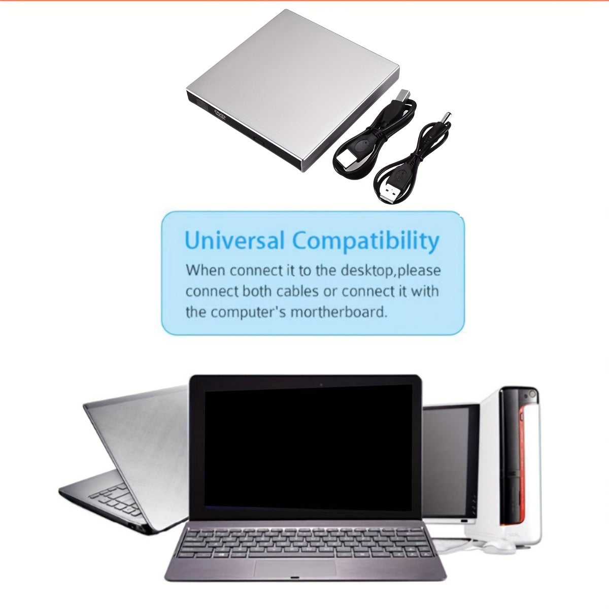 Enjoy Portable CD/DVD Writing Anywhere with the USB CD/DVD Writer | Computer Accessories|