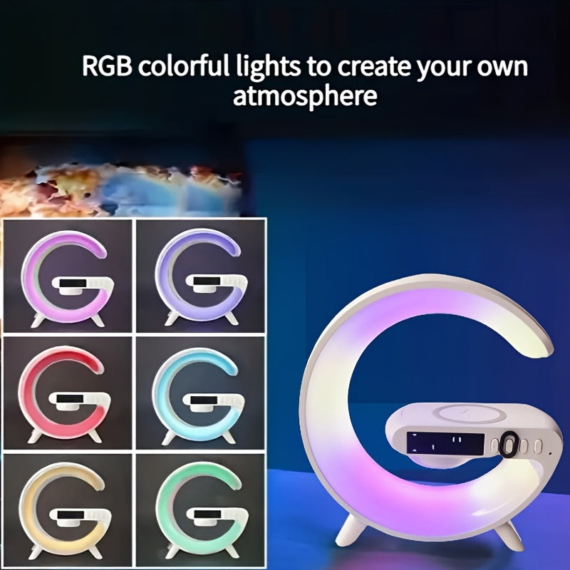 Elevate Your Mornings with our Wireless Speaker Rhythm RGB Light Bar Smart Light Sunrise Alarm Clock | Electronic Gadgets|