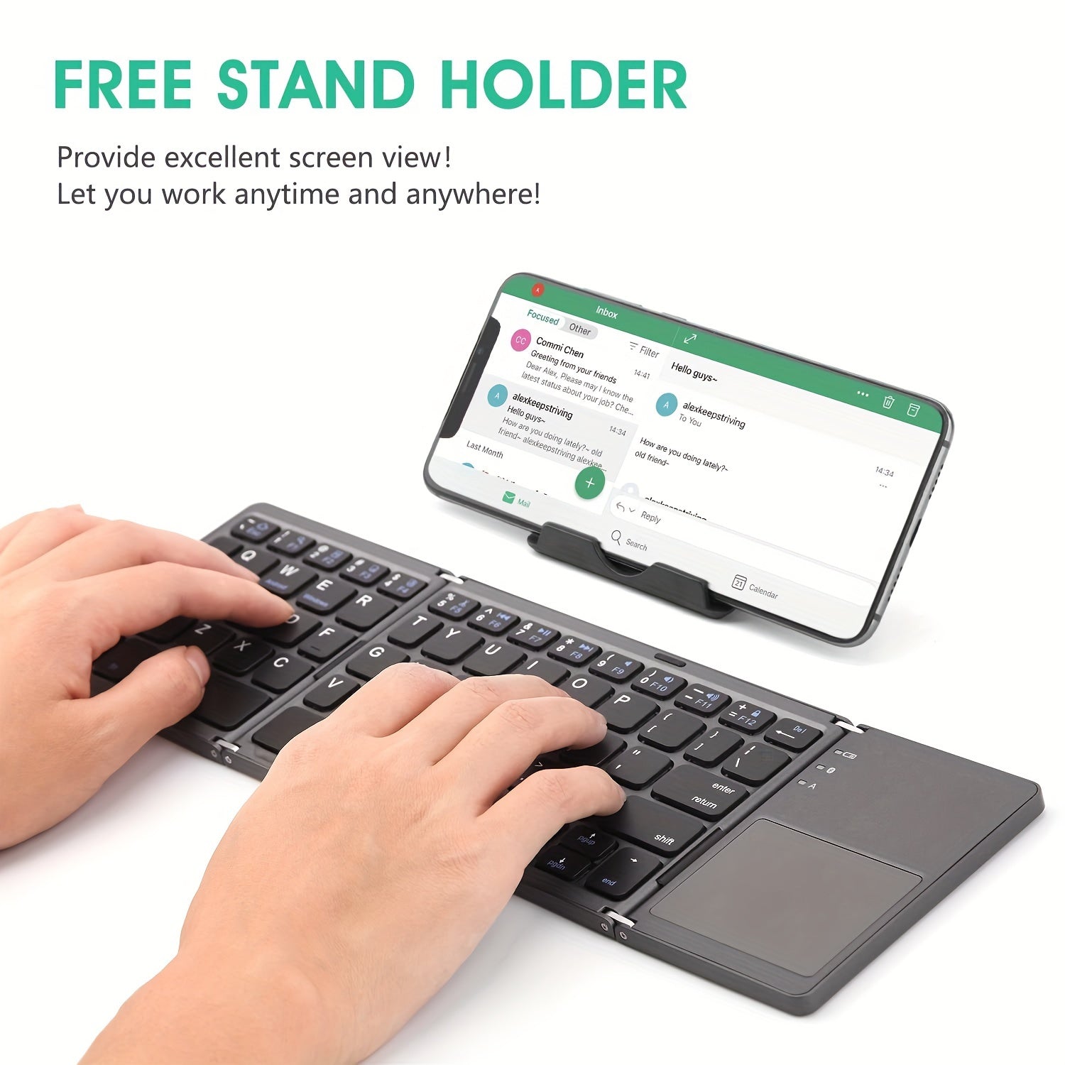 Bi-fold/Three Fold Wireless Foldable Keyboard | Computer Accessories|