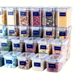 Keep Your Kitchen Organized: Airtight Food Storage Containers Set (36pcs) | Storage Organization |