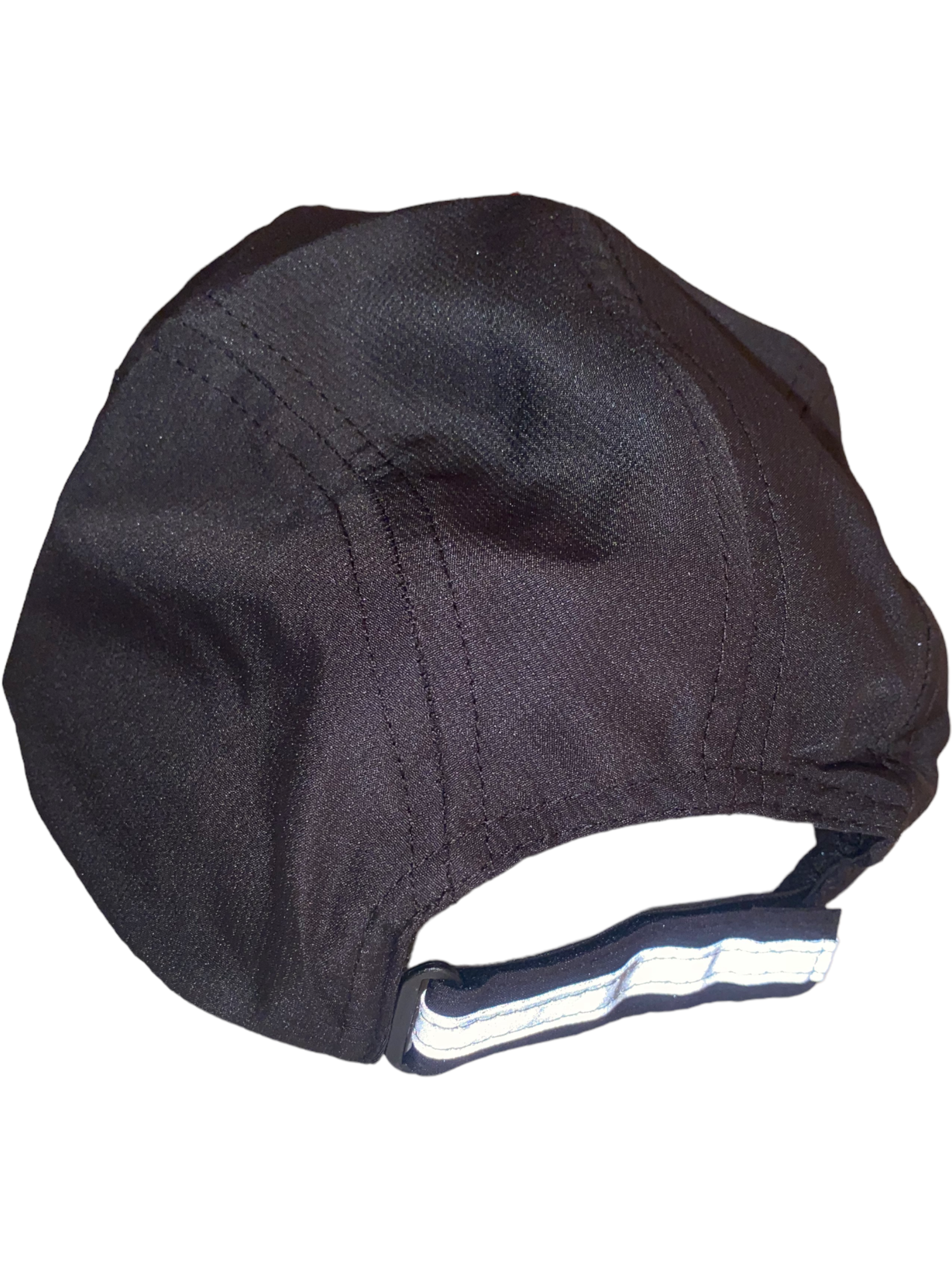 Black (reflective) 5panel polyester hat