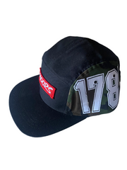 Black/Camo 5 panel Moors hat